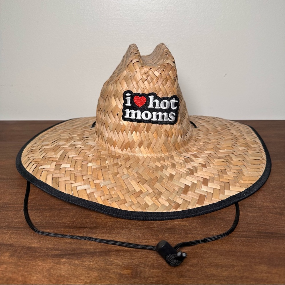 Danny Duncan Official Merch I Love Hot Moms Straw Hat O/S